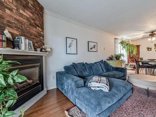 Living room - 102-535 Rue St-Thomas (Longueuil), Longueuil (Le Vieux-Longueuil), QC - Indoor Photo Showing Living Room With Fireplace