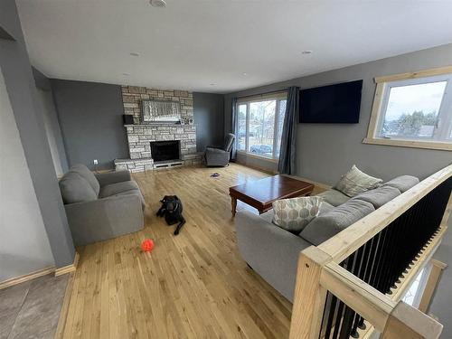 16 Sandy Lane, Dryden, ON - Indoor Photo Showing Living Room With Fireplace