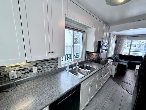 2035 Hamilton Avenue, Thunder Bay, ON - Indoor Photo Showing Kitchen With Double Sink