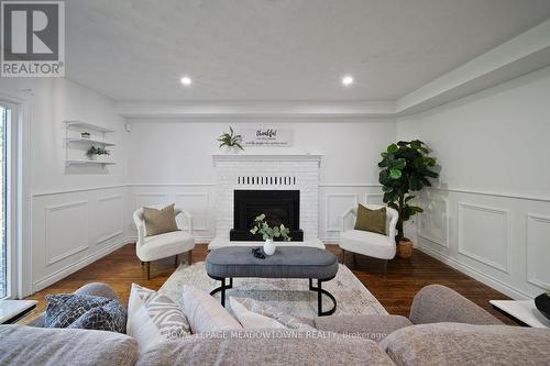 13 Thompson Drive, Norfolk, ON - Indoor Photo Showing Living Room With Fireplace