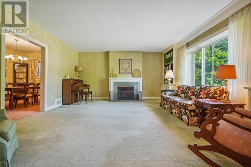 7 Lumley Avenue, Toronto, ON - Indoor Photo Showing Living Room With Fireplace