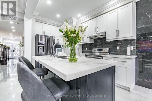 1451 Bews Landing, Milton, ON - Indoor Photo Showing Kitchen With Double Sink With Upgraded Kitchen