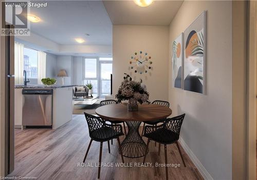 1602 - 108 Garment Street S, Kitchener, ON - Indoor Photo Showing Dining Room