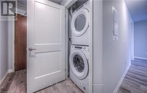 1602 - 108 Garment Street S, Kitchener, ON - Indoor Photo Showing Laundry Room