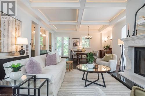 abundance of space and natural light - 49 James Street, Milton, ON - Indoor Photo Showing Living Room With Fireplace