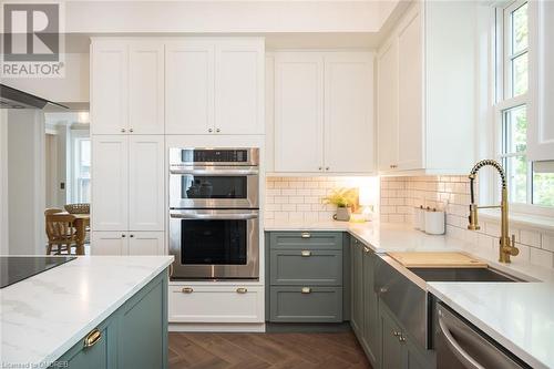 extra tall ceilings and high end finishes - 49 James Street, Milton, ON - Indoor Photo Showing Kitchen With Upgraded Kitchen