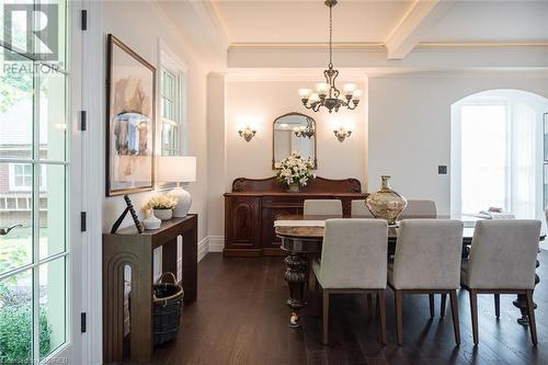 traditional warmth all restored to perfection - 49 James Street, Milton, ON - Indoor Photo Showing Dining Room