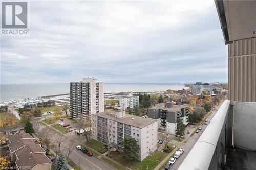 Balcony view - 2263 Marine Drive Unit# 1607, Oakville, ON - Outdoor With Body Of Water With View