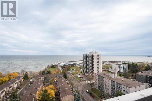 Balcony view - 2263 Marine Drive Unit# 1607, Oakville, ON - Outdoor With Body Of Water With View