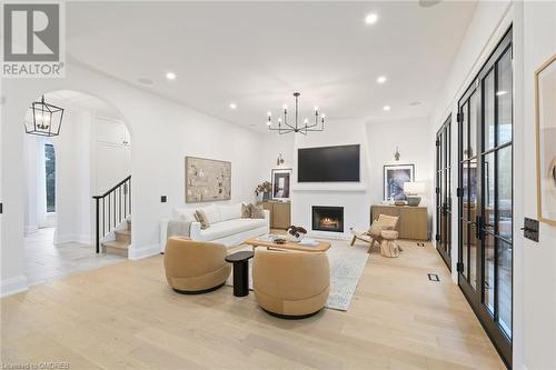 166 Mill Street, Georgetown, ON - Indoor Photo Showing Living Room With Fireplace