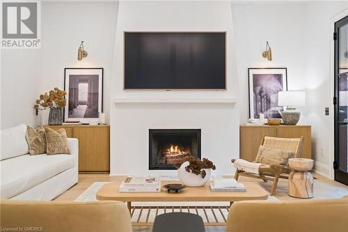 166 Mill Street, Georgetown, ON - Indoor Photo Showing Living Room With Fireplace