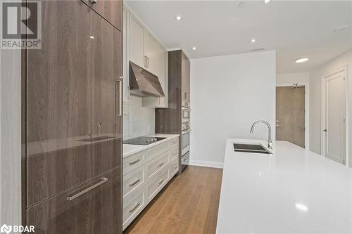 42 Mill Street Unit# 403, Georgetown, ON - Indoor Photo Showing Kitchen With Double Sink