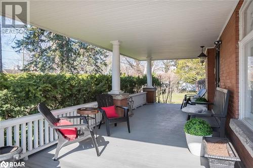 Oversized veranda surrounded by hedges - 397 Trafalgar Road, Oakville, ON - Outdoor With Deck Patio Veranda With Exterior