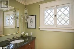 Charming/large main floor powder room - 