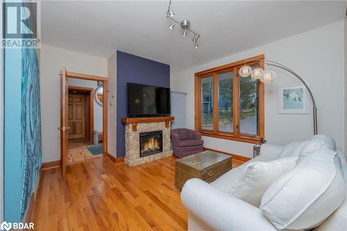 147 Main Street S, Georgetown, ON - Indoor Photo Showing Living Room With Fireplace