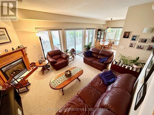 74 Pegg Road, Rideau Lakes, ON - Indoor Photo Showing Living Room With Fireplace