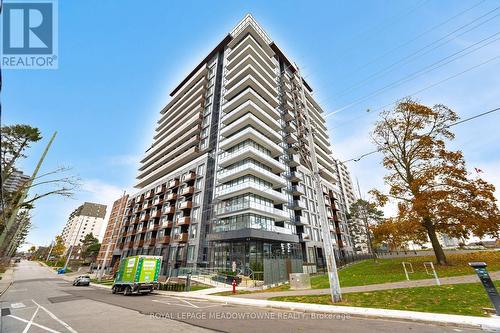 616 - 21 Park Street E, Mississauga, ON - Outdoor With Balcony With Facade