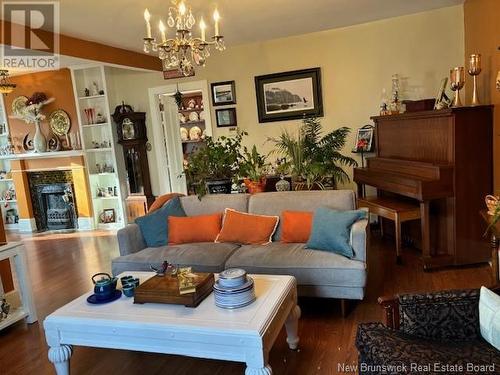 17 Church Street, Norton, NB - Indoor Photo Showing Living Room With Fireplace