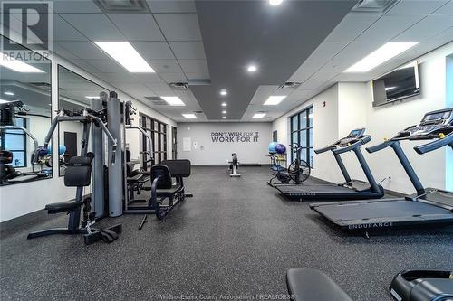 3817 Howard Unit# 102, Windsor, ON - Indoor Photo Showing Gym Room