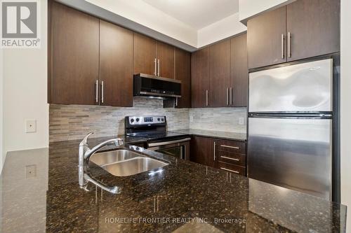 612 - 20 North Park Road, Vaughan, ON - Indoor Photo Showing Kitchen With Stainless Steel Kitchen With Double Sink With Upgraded Kitchen