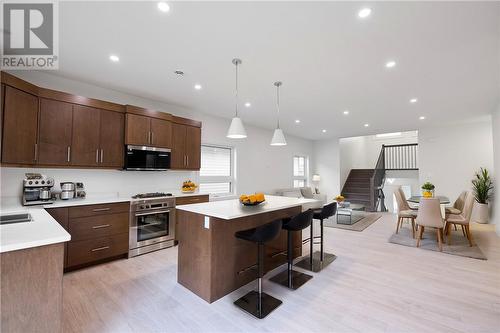 128 Covington Crescent, Sudbury, ON - Indoor Photo Showing Kitchen With Upgraded Kitchen