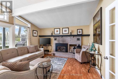 1410 Wagner Road, Central Frontenac (Frontenac Centre), ON - Indoor Photo Showing Living Room With Fireplace