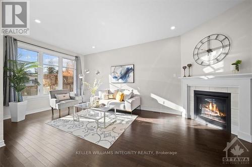 610 Vivera Place, Ottawa, ON - Indoor Photo Showing Living Room With Fireplace