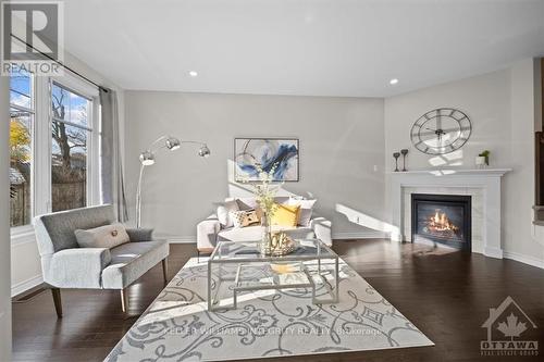 610 Vivera Place, Ottawa, ON - Indoor Photo Showing Living Room With Fireplace