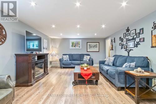 24 Willis Drive, Brampton, ON - Indoor Photo Showing Living Room With Fireplace