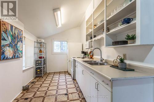 28 Napier Street, London, ON - Indoor Photo Showing Kitchen With Double Sink