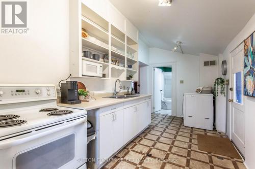 28 Napier Street, London, ON - Indoor Photo Showing Kitchen With Double Sink