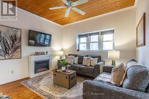 28 Napier Street, London, ON - Indoor Photo Showing Living Room With Fireplace