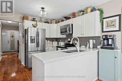 7447 Monastery Drive, Niagara Falls (208 - Mt. Carmel), ON - Indoor Photo Showing Kitchen With Double Sink