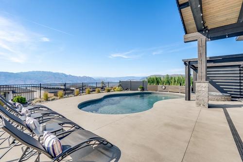 1547 Cabernet Way, West Kelowna, BC - Outdoor With In Ground Pool With View