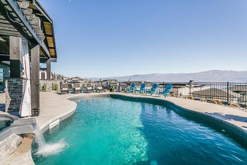 1547 Cabernet Way, West Kelowna, BC - Outdoor With In Ground Pool With View