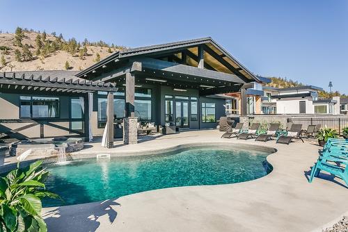 1547 Cabernet Way, West Kelowna, BC - Outdoor With In Ground Pool With Deck Patio Veranda