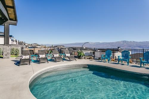 1547 Cabernet Way, West Kelowna, BC - Outdoor With In Ground Pool With View