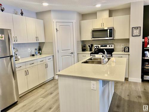 #35 17832 78 St Nw, Edmonton, AB - Indoor Photo Showing Kitchen With Stainless Steel Kitchen With Double Sink