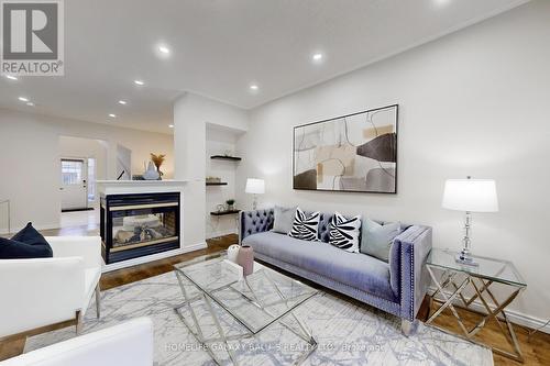 6 Durling Rock Street, Ajax, ON - Indoor Photo Showing Living Room With Fireplace