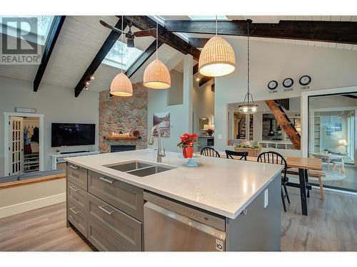 3315 Mcmurchie Road, West Kelowna, BC - Indoor Photo Showing Kitchen With Double Sink