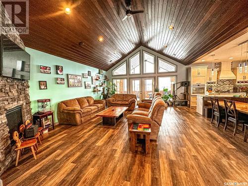 Yorkton Galli Acreage, Orkney Rm No. 244, SK - Indoor Photo Showing Other Room With Fireplace