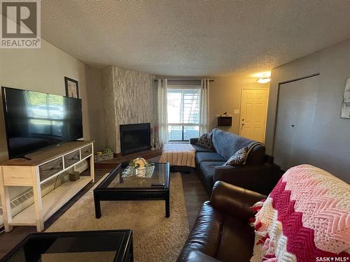 104 2511 Neff Road E, Regina, SK - Indoor Photo Showing Living Room With Fireplace