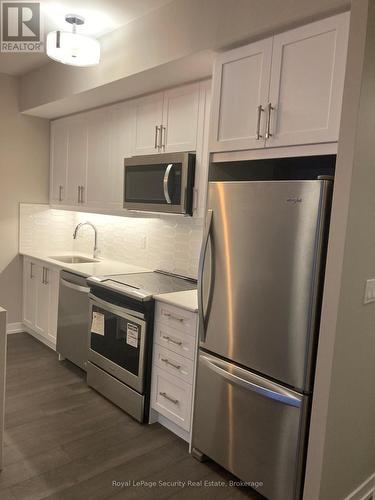 210 - 50 Ann Street, Caledon, ON - Indoor Photo Showing Kitchen With Stainless Steel Kitchen