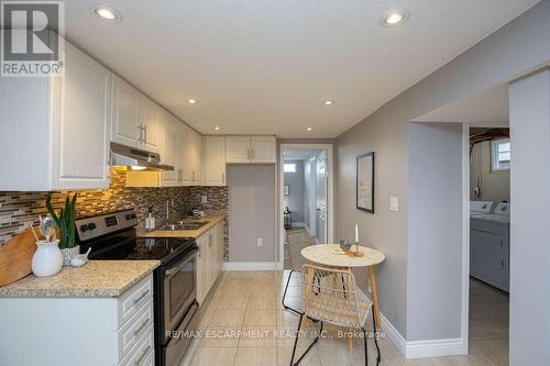 Lower - 551 Barnaby Street, Hamilton, ON - Indoor Photo Showing Kitchen With Double Sink With Upgraded Kitchen