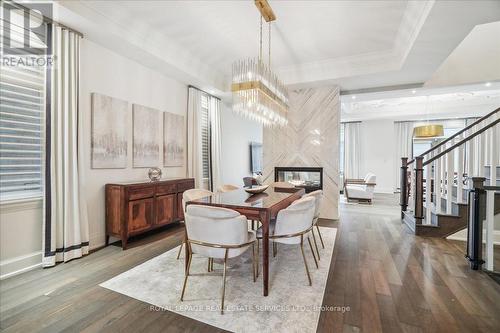 3272 Post Road, Oakville, ON - Indoor Photo Showing Dining Room With Fireplace