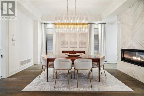 3272 Post Road, Oakville, ON - Indoor Photo Showing Dining Room With Fireplace