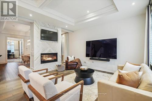 3272 Post Road, Oakville, ON - Indoor Photo Showing Living Room With Fireplace