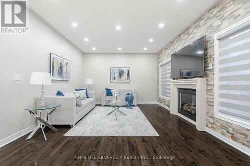 35 Niceview Drive, Brampton, ON - Indoor With Fireplace