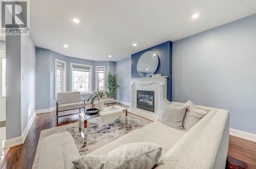 20 Brock Street, Ajax, ON - Indoor Photo Showing Living Room With Fireplace