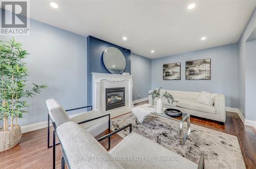 20 Brock Street, Ajax, ON - Indoor Photo Showing Living Room With Fireplace